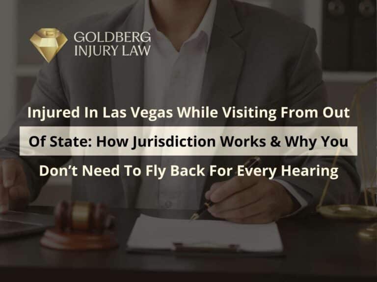 Injured In Las Vegas While Visiting From Out Of State: How Jurisdiction Works & Why You Don’t Need To Fly Back For Every Hearing