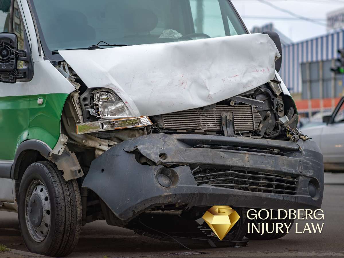 Amazon & FedEx Delivery Crashes Damaged Delivery Van