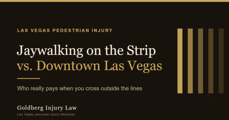 Jaywalking Accidents in Las Vegas: The Strip vs. Downtown (and Who Really Pays)