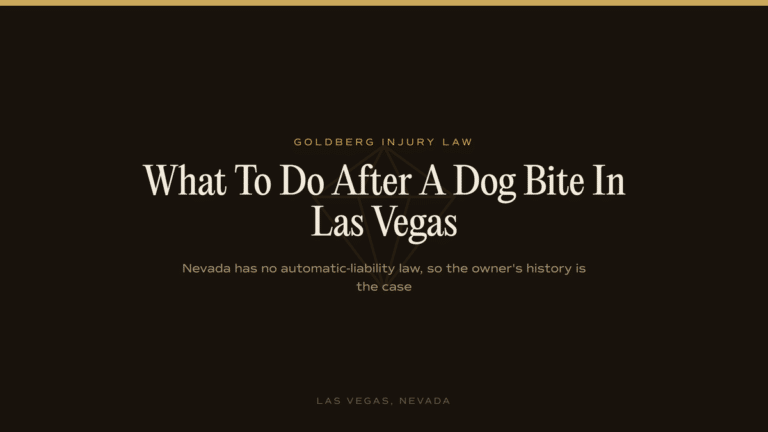 What To Do After A Dog Bite In Las Vegas