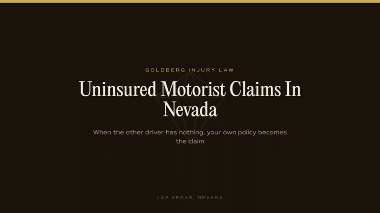 Uninsured Motorist Claims in Nevada: When Your Own Policy Pays